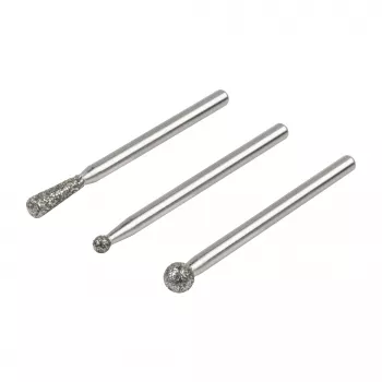 Wolfcraft 5988000 Σετ διαμαντοτρυπάνων λείανσης, σφαίρα και κώνος, 3 τεμ.