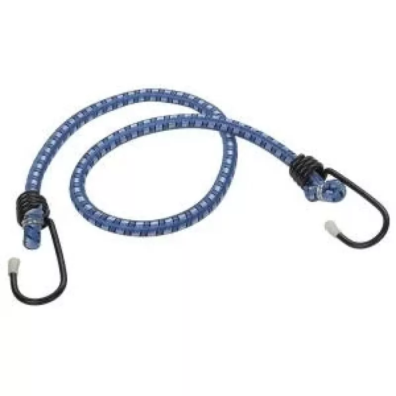 Wolfcraft 3293000 Λάστιχο εκτόνωσης 0,5 m x 6 mm, 2 άγκιστρα, Μαύρο