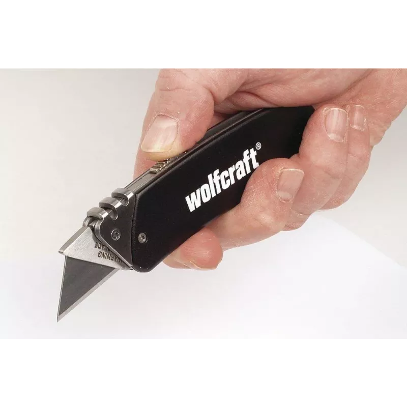 wolfcraft 4124000 Μαχαίρι ελεύθερου χρόνου αλουμινίου