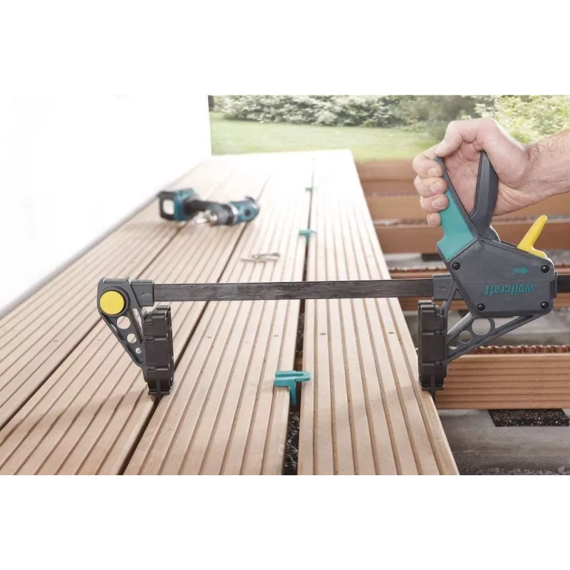 Wolfcraft 6985000 Μέγγενη με άνοιγμα 450 mm και δύναμη σύσφιξης 120 kg