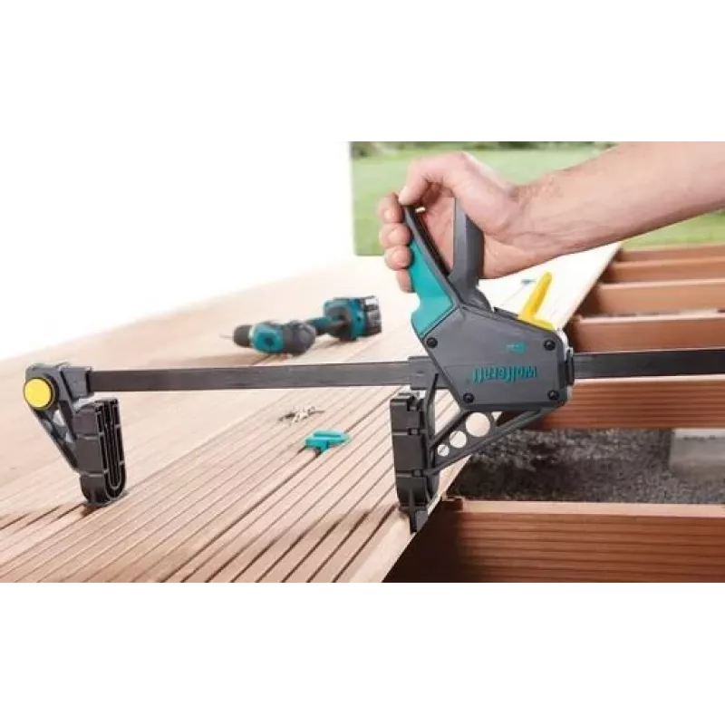 Wolfcraft 6985000 Μέγγενη με άνοιγμα 450 mm και δύναμη σύσφιξης 120 kg