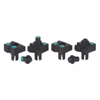 wolfcraft 6166000 Σιαγόνες σύσφιξης για πάγκους εργασίας Master, σετ 2 τεμ., μαύρο πλαστικό