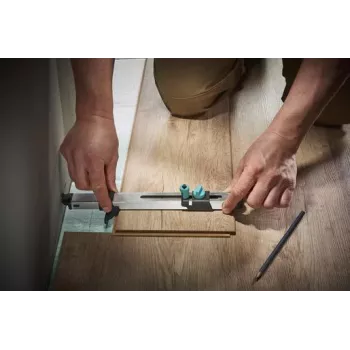 wolfcraft 6952000 ανοξείδωτος χάρακας 320 mm με χαραγμένη μετρική κλίμακα