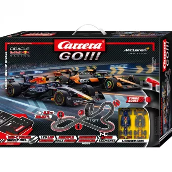 Carrera GO!!! Championship Rivals ηλεκτρικό σετ αγώνων Slotcar κλίμακα 1:43, 5,3 m διαδρομή, Red Bull vs. Mercedes F1