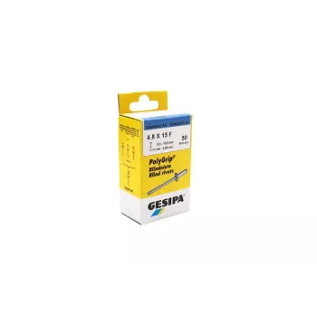 GESIPA PolyGrip® Τυφλό πριτσίνι Ανοξείδωτο ατσάλι A2 4,8 x 15 mm, Θολωτή κεφαλή, 50 τεμ. 1464828