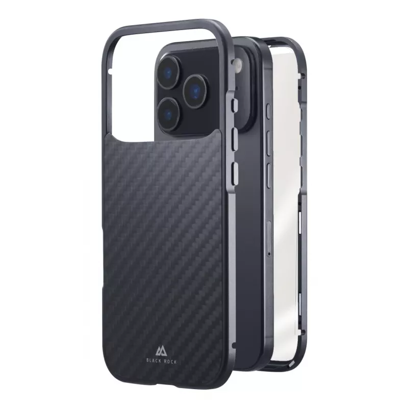 Black Rock Cover 360° γυαλί για Apple iPhone 17 Pro Echtcarbon 00080399