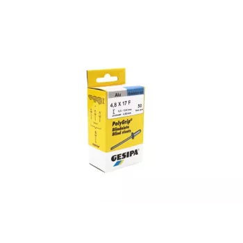 GESIPA PolyGrip® Πριτσίνια 4,8x17mm Αλουμίνιο/Ανοξείδωτο Χάλυβας Θολωτή Κεφαλή, 50 τεμ. 1464832