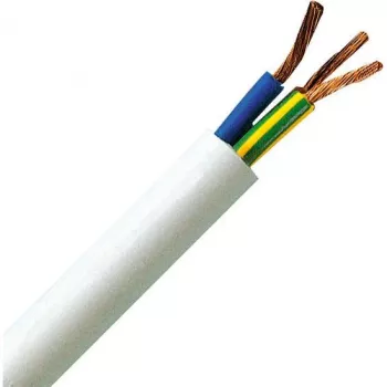 HEINRICH KOPP H05VV5-F 3G1,5 mm² λευκό εύκαμπτο ανθεκτικό στα λάδια καλώδιο ρεύματος PVC 25m 151825002