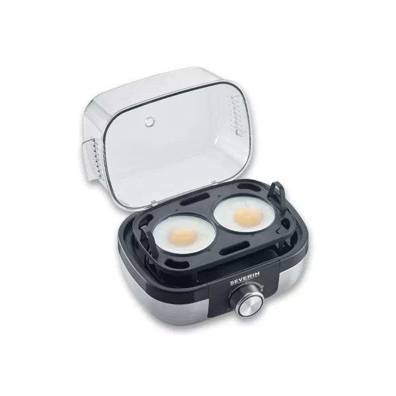 Severin EK 3169 Βραστήρας αυγών, για έως 6 αυγά, 420 W, μαύρο/ασημί