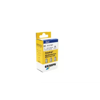 Gesipa 1464839 Περικόχλιο τυφλού πριτσινιού M6 x 18 mm χάλυβας, 25 τεμ.