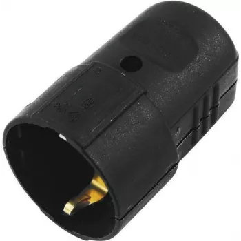 ACCESSORY Ρευματολήπτης Schuko πλαστικός μαύρο (3023620A) - Ρευματολήπτης Schuko, IP44, 16A, Μαύρο