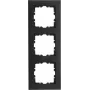 KOPP HK07 PURE Πλαίσιο κάλυψης 3 θέσεων, Μαύρο ματ 407050004