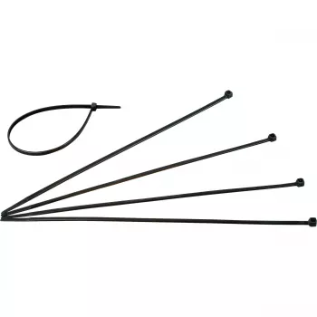 HEINRICH KOPP 328404090 Δεματικά καλωδίων 300 mm x 4,8 mm Μαύρα ανθεκτικά στην UV αδιάβροχα Συσκευασία 50 τεμ.