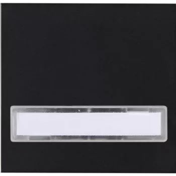 Kopp HK07 Κάλυμμα πλήκτρου διακόπτη με πεδίο σήμανσης, Μαύρο ματ (IP20) 492050002