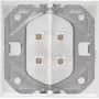 HEINRICH KOPP 490329007 Διπλή πρίζα Schuko χωνευτή με καπάκι, IP44, Λευκό