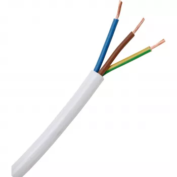 HEINRICH KOPP H03VV-F 3G0,75 mm² λευκό εύκαμπτο καλώδιο PVC 25 m 151625006