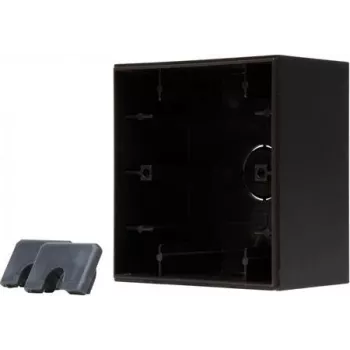 HEINRICH KOPP HK07 Επιτοίχιο κουτί, 1 απλού, IP20, μαύρο 374750008