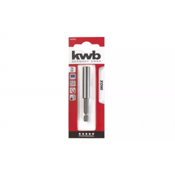 kwb INOX υποδοχή μύτης με θήκη ανοξείδωτου χάλυβα, 1/4 ίντσες, μαγνητική, 60 mm 100100