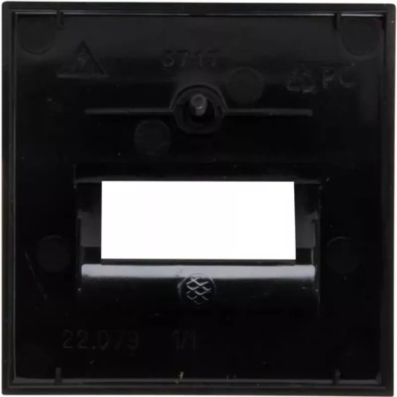 Kopp HK07-UAE Πλάκα κάλυψης, μαύρο ματ, 1 μονάδας 371750005