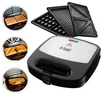 Russell Hobbs Creations 3-in-1 Τοστιέρα σάντουιτς, μαύρο/ανοξείδωτο ατσάλι