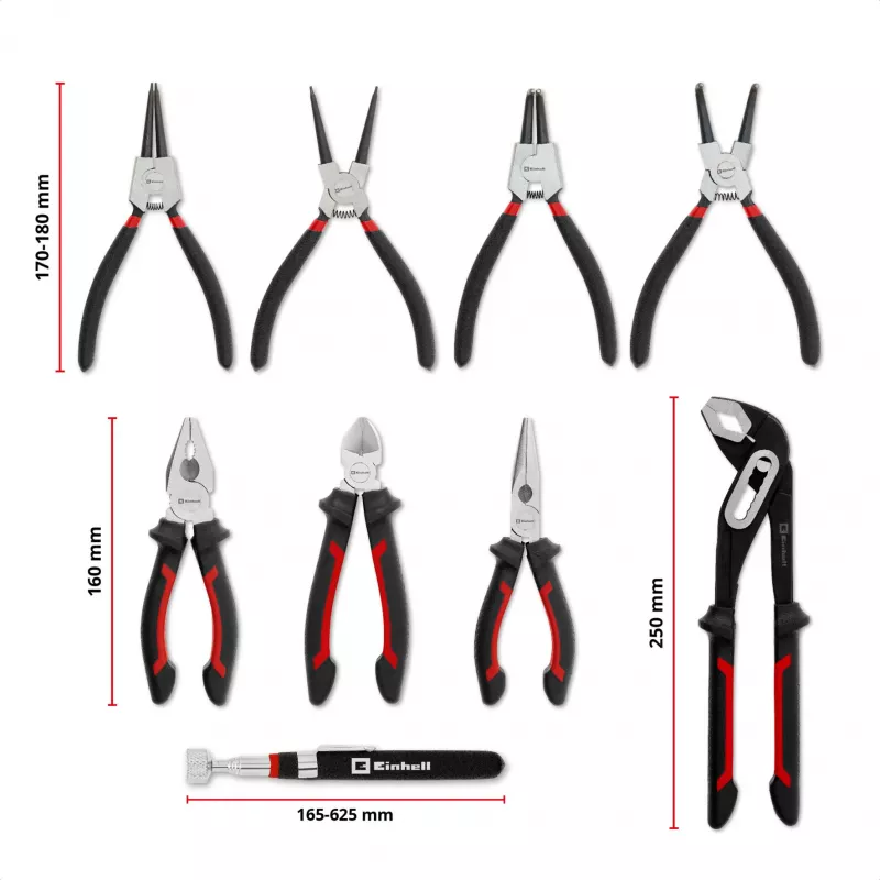 Einhell Ένθετο εργαλείων σετ πένσας 9 τεμ. για E-Case S-F (370522)