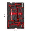 Einhell 370526 Σετ εισάγων βαλίτσας 9 τεμ. για E-Case, κόκκινο/μαύρο