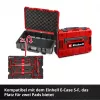 Einhell 370526 Σετ εισάγων βαλίτσας 9 τεμ. για E-Case, κόκκινο/μαύρο
