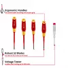 Einhell Σετ κατσαβιδιών ηλεκτρολόγου VDE, 5 τεμ., SL 4,0/5,5, PH 1/2, δοκιμαστικό τάσης, 370541
