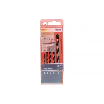 KWB Rocker Σετ τρυπανιών ξύλου 3-8 mm, 5 τεμ., κέντρο οδήγησης, πλαστική θήκη 044300