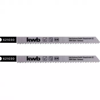 kwb 621030 Λεπίδες Σέγας για Ξύλο, Τριμμένες, Bi-Metall, 2 τεμ.