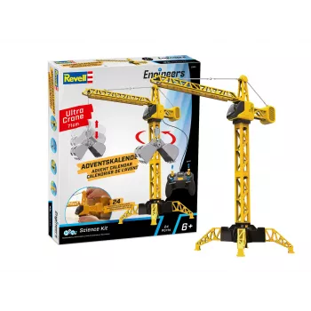 Revell ημερολόγιο Advent Mega Kran 3D puzzle, 108 τεμ., Snap-Fit, 24 πορτάκια, από 10 ετών
