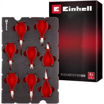 Einhell 370523 ένθετο εργαλείων E-Case – σετ πένσας ακριβείας 8 τεμ. για E-Case S-F