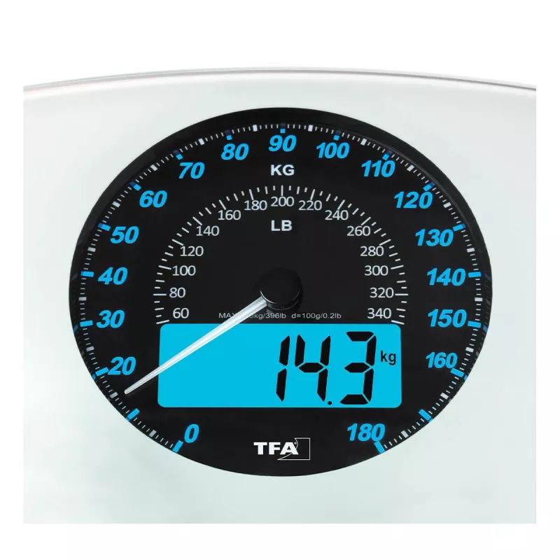 TFA Dostmann 50.1003.02 Ηλεκτρονική ζυγαριά ατόμων, 180 kg, μαύρη
