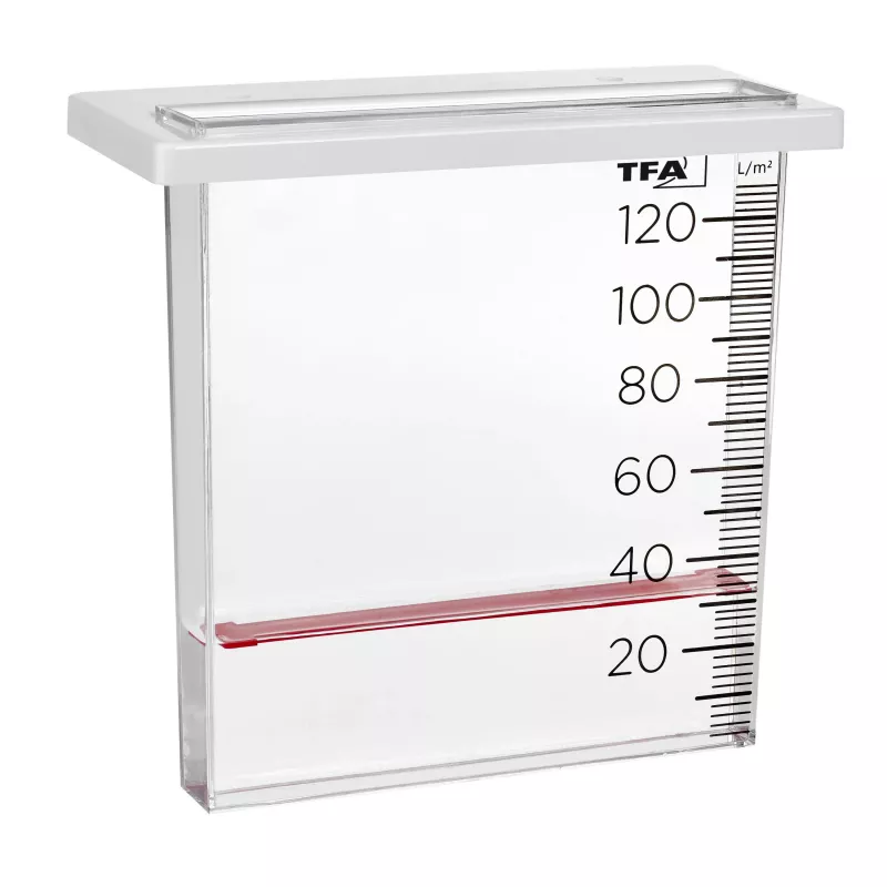 TFA Dostmann 47.1014 βροχόμετρο 120 mm διαφανές/λευκό