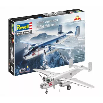 Revell 05643 Flying B-25J Mitchell μοντέλο αεροπλάνου κλίμακας 1:48, 137 τεμ., Skill Level 4