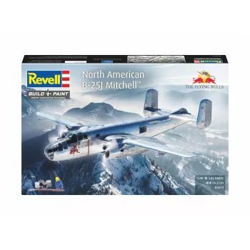 Revell 05643 Flying B-25J Mitchell μοντέλο αεροπλάνου κλίμακας 1:48, 137 τεμ., Skill Level 4