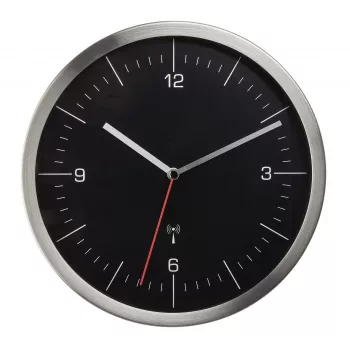 TFA Dostmann Ασύρματο ρολόι τοίχου 245 mm ανοξείδωτο ατσάλι με συρόμενο δείκτη δευτερολέπτων 60.3544.01