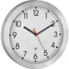 TFA Dostmann 60.3546.02 Ασύρματο ρολόι τοίχου 25 cm βουρτσισμένο αλουμίνιο