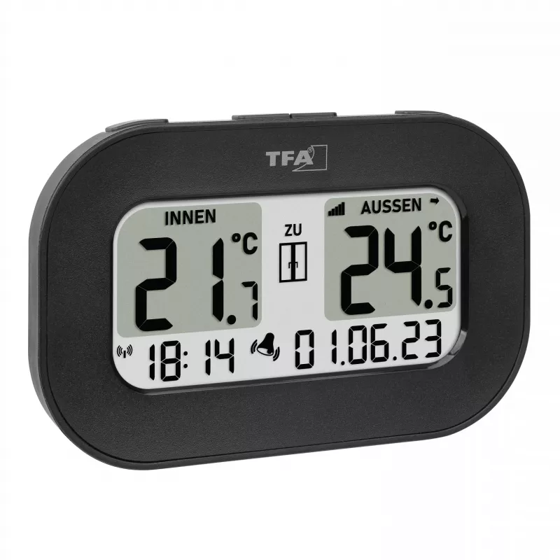 TFA Dostmann COOL@HOME ασύρματο ψηφιακό θερμόμετρο, μαύρο 30.3046.01