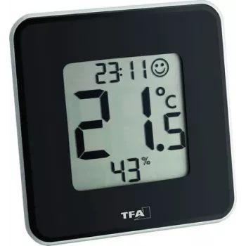 TFA Dostmann 30.5021.01 Style Ψηφιακό θερμοϋγρόμετρο μαύρο (30.010.425)