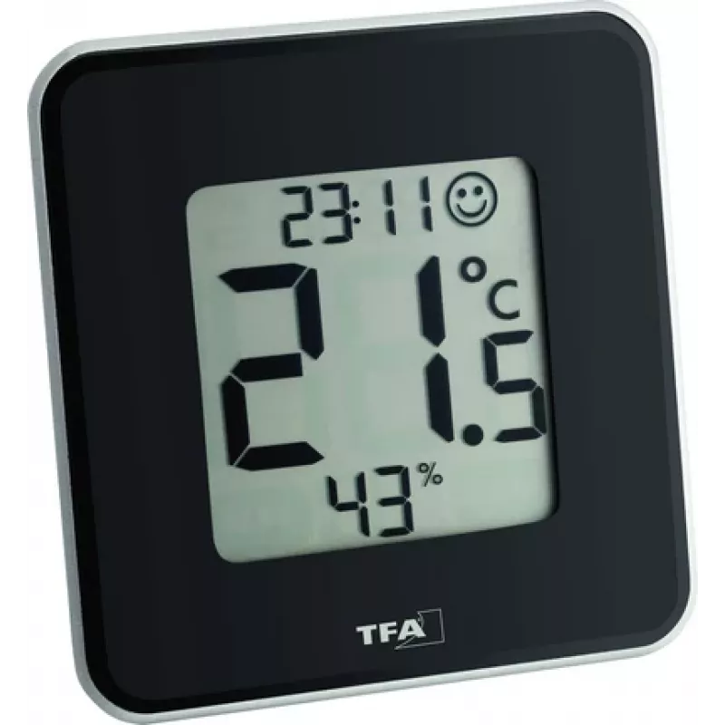 TFA Dostmann 30.5021.01 Style Ψηφιακό θερμοϋγρόμετρο μαύρο (30.010.425)