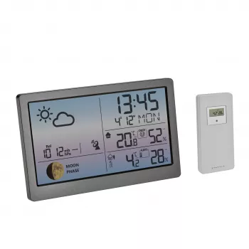TFA Dostmann LUNA SKY 35.1169.10 Ασύρματος μετεωρολογικός σταθμός με πρόγνωση 12 ωρών, φάση σελήνης, υποστηρίζει έως 3 αισθητήρες