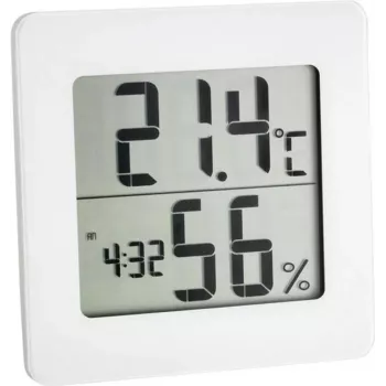 TFA DOSTMANN 30.5033.02 Ψηφιακό θερμο-υγρόμετρο με LCD, μνήμη μέγιστης/ελάχιστης, ένδειξη ζωνών άνεσης, τοποθέτηση με μαγνήτη/βάση, λευκό