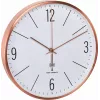 TFA Dostmann 60.3534.51 Στρογγυλό ρολόι τοίχου Quartz χαλκό-λευκό
