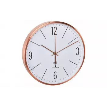 TFA Dostmann 60.3534.51 Στρογγυλό ρολόι τοίχου Quartz χαλκό-λευκό