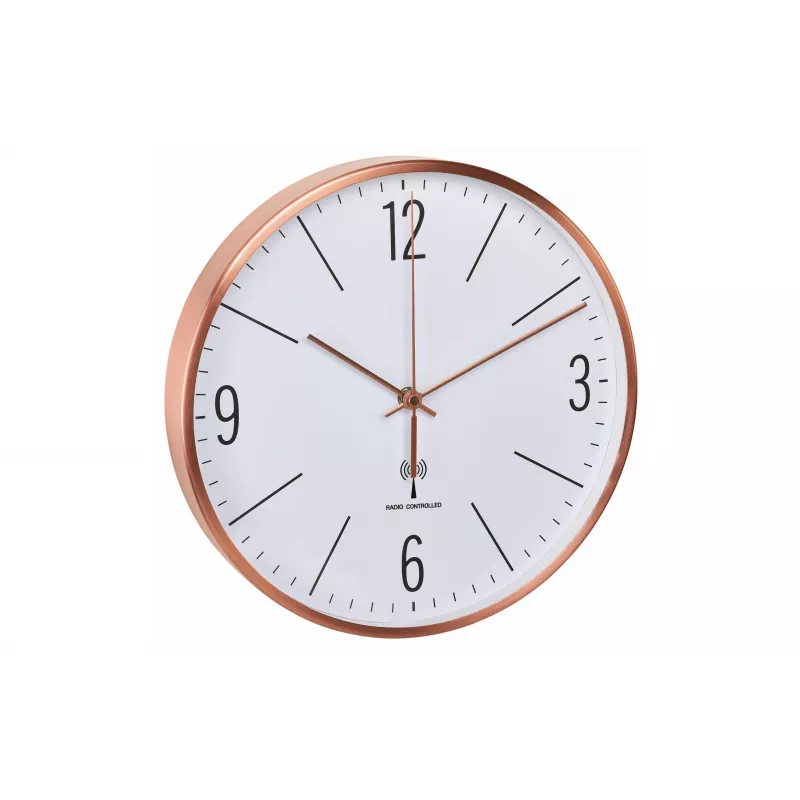 TFA Dostmann 60.3534.51 Στρογγυλό ρολόι τοίχου Quartz χαλκό-λευκό