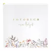 Goldbuch Blütenliebe 30x31 άλμπουμ φωτογραφιών γάμου, 60 λευκές σελίδες, εξώφυλλο με λουλούδια 08 044