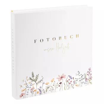 Goldbuch Blütenliebe 30x31 άλμπουμ φωτογραφιών γάμου, 60 λευκές σελίδες, εξώφυλλο με λουλούδια 08 044