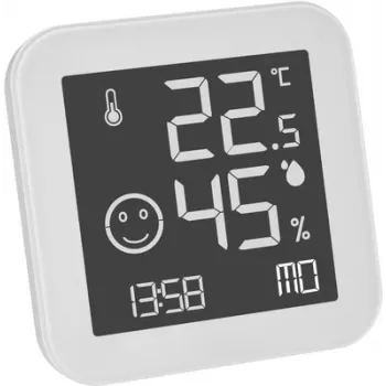 TFA Dostmann BLACK & WHITE Αναλογικό θερμό-υγρόμετρο, λευκό (30.5054.02)