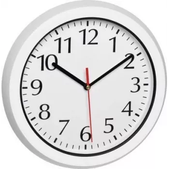 TFA Dostmann 60.3542.02 Ασύρματο επιτοίχιο ρολόι 30 cm Λευκό Ανθεκτικό στο νερό για μπάνιο